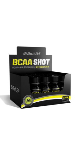 BCAA Shot, БЦА шот, 20 шт 60 мл Biotech USA