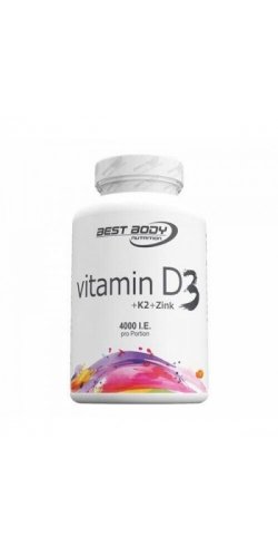 Витамин D3 Best Body Nutrition Vitamin D 4000IU+K2+Zinc - 80 tab